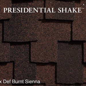 Бітумна черепиця CertainTeed Presidential Shake - Max Def Burnt Sienna
