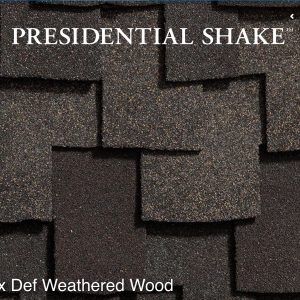 Бітумна черепиця CertainTeed Presidential Shake -Max Def Weathered Wood