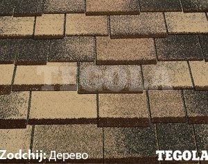 Бітумна черепиця TEGOLA Zodchij - дерево