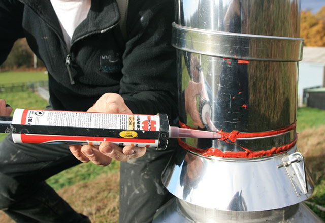 вогнетривкий герметик для труб герметик для пічної труби на даху