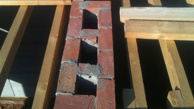 розмір пічної труби кладка пічної труби над дахом