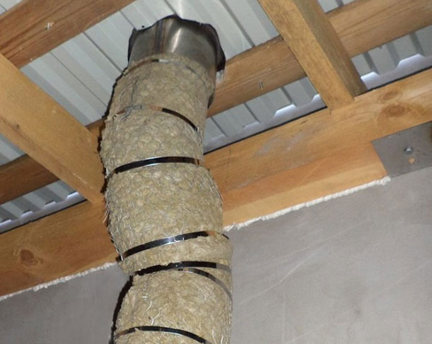 Особливості утеплення витяжних труб для котелень 