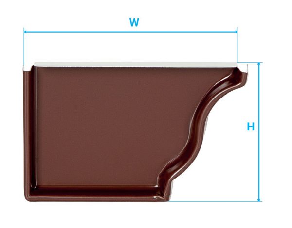 Заглушка металева ринви- жолоба безшовного з покриттям всіх кольорів RAL і RR